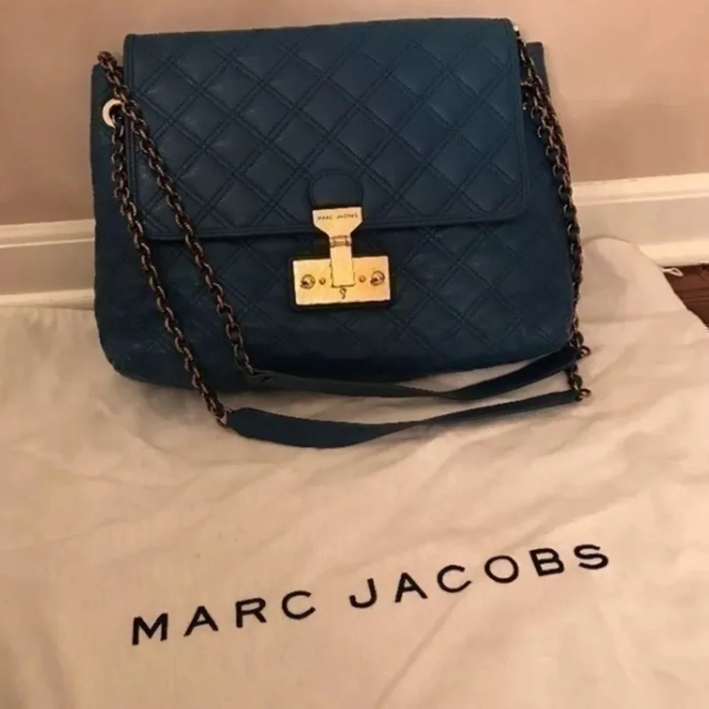 Marc Jacobs Leather Quilted Evening Shoulder Bag